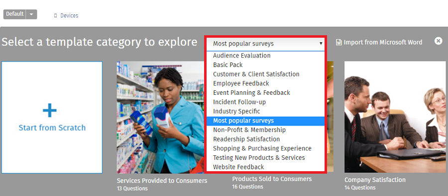 Survey Software Help Image